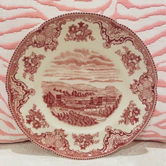 JA14-Johnson Bros Old Britain Castles Pink Chatsworth Salad Plate - Picture 2 of 6